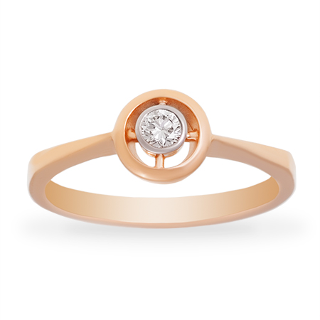 Кольцо, золото, бриллиант, 1639055